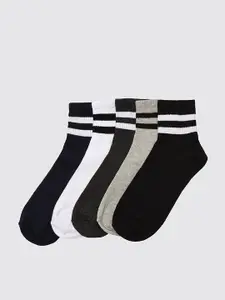 Trendyol Men Pack of 5 Striped Above-Ankle Socks