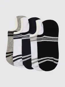 Trendyol Men Pack of 5 Striped Shoe Liner Socks