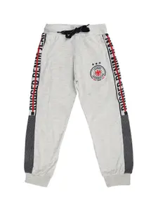 V-Mart Boys Grey Solid Track Pants