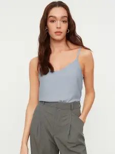 Trendyol Blue Shoulder Straps Top