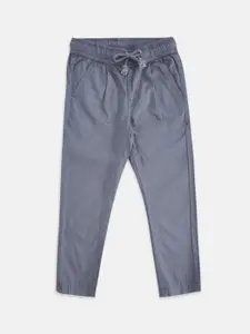 Pantaloons Junior Boys Grey Cotton Trousers