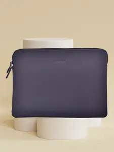 OLIVE MIST Unisex Blue Leather 16' Laptop Sleeve