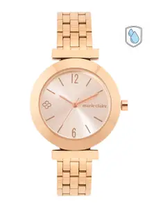 Marie Claire Women Rose Gold-Toned Dial & Straps Analogue Watch MC22/003-D