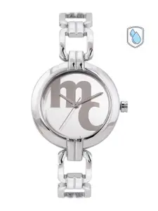 Marie Claire Women Silver-Toned Printed Analogue Watch MC22019
