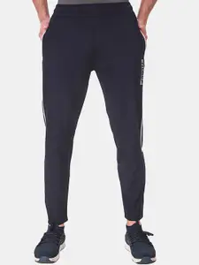 FITINC Men Navy Blue Striped Dry-fit Lightweight Joggers