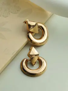 Priyaasi Rose Gold - Plated Contemporary Drop Earrings