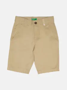United Colors of Benetton Boys Beige Chino Shorts