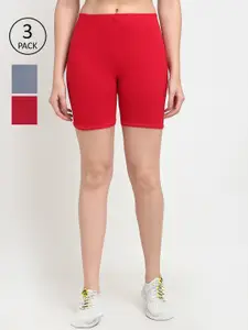 Jinfo Women Pack of 3 Cycling Sports Shorts