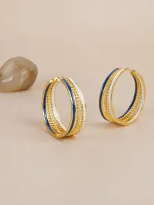 Voylla Gold-Plated Fashion Trendy Hoops Earrings