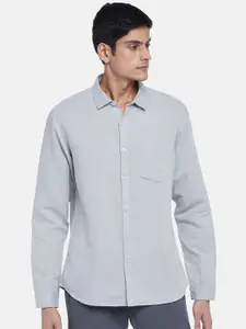 BYFORD by Pantaloons Men Grey Sport Slim Fit Casual Shirt
