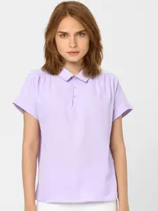 Vero Moda Lavender Extended Sleeves Shirt Style Top