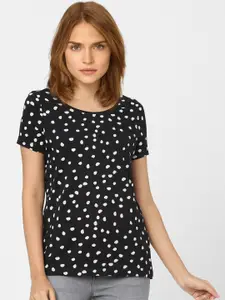 Vero Moda Women Black Printed T-shirt