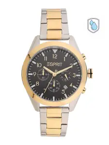 ESPRIT Women Black Dial & Multicoloured Stainless Steel Bracelet Style Straps Analogue Watch