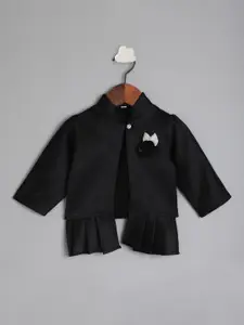 The Magic Wand Girls Black Button Shrug
