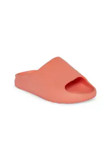 Forever Glam by Pantaloons Women Coral Rubber Sliders