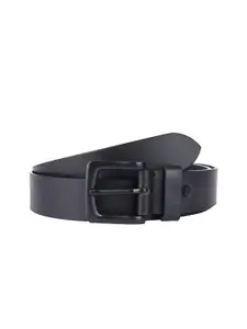 KAEZRI Men Black Leather Belt