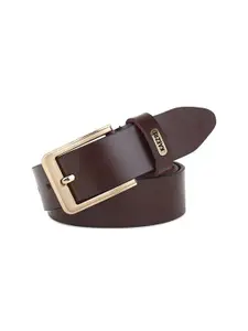 KAEZRI Men Brown Leather Formal Belt