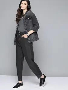 Harvard Women Black High-Rise Stretchable Jeans