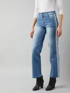 DOLCE CRUDO Blue Wide Leg Stretchable Jeans