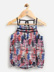 One Friday Girls Multicoloured Printed Top