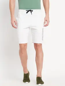 Octave Men White Cotton Shorts