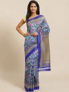 KALINI Multicoloured Floral Printed Art Silk Mysore Silk Saree