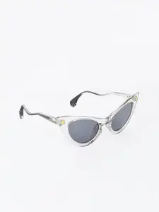 20Dresses Women Grey Lens & Transparent Cateye Sunglasses