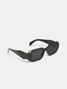 20Dresses Women Black Lens Rectangle Sunglasses