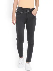 Pepe Jeans Women Grey Mid Rise Skinny Fit Non- Stretchable  Jeans