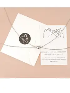 Vembley Silver-Toned Silver-Plated Necklace