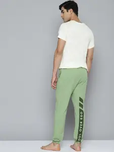 HRX By Hrithik Roshan Men Jade Pure Cotton Printed Yoga Sustainable Joggers