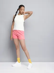 HRX By Hrithik Roshan Active Girls Confeti Rapid-Dry Solid Shorts