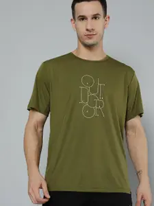 HRX By Hrithik Roshan Outdoor Men Avacodo Rapid-Dry Typography Tshirts