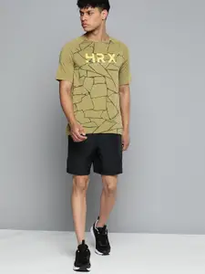 HRX By Hrithik Roshan Training Men Rapid-Dry Brand Carrier T-shirt