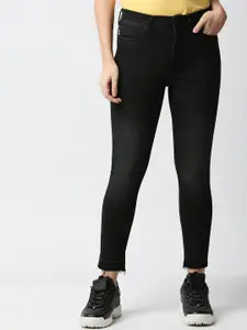 Pepe Jeans Women Black Skinny Fit High-Rise Jeans