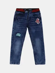 Cherokee Boys Blue Light Fade Embroidered Stretchable Jeans