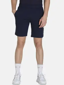 Puma Men Blue 19 Forty Eight Graphic Printed Cotton Sports Shorts