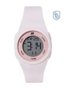 Skechers Women Pink Dial & Straps Vicksburg Digital Watch SR2104