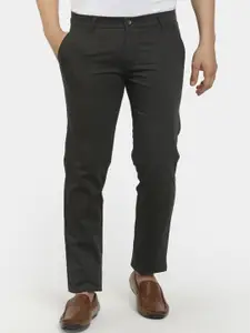V-Mart Men Grey Regular Fit Trousers