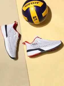 Campus Men White Mesh Lace Up Running Shoes