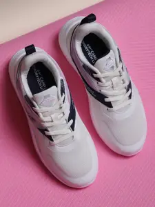 Campus Women Off White Mesh Running Shoes