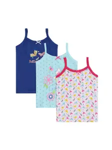 Bodycare Kids Girls Pack Of 3 Assorted Innerwear Vests KIA9205A-PK001
