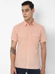 AMERICAN EAGLE OUTFITTERS Men Orange Solid Cotton Casual Shirt