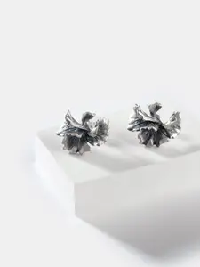 SHAYA 925 Silver Black Studs Earrings