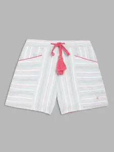 ELLE Girls Multicoloured Striped Shorts