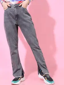 Tokyo Talkies Women Grey Mid Rise Flared Jeans
