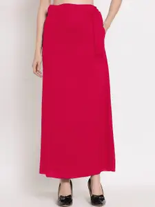 PATRORNA Women Fuchsia Solid Wrap Maxi Skirt