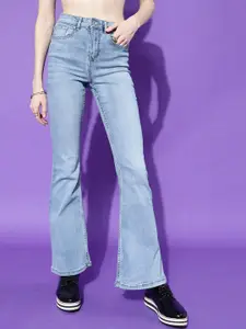 STREET 9 Women Blue Hottie Skinny Fit High-Rise Heavy Fade Jeans
