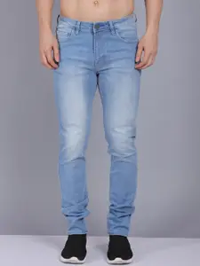 CANOE Men Blue Smart Slim Fit Low-Rise Light Fade Jeans