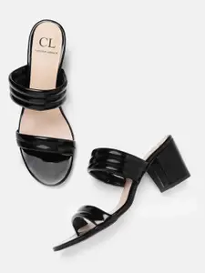 Carlton London Women London Black Solid Block Heels